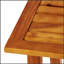 Table d'appoint d'extérieur SELMA avec conception à lattes, durable et résistante aux intempéries-802722469