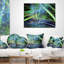 Coussin lombaire abstrait à motif fractal abstrait-30735196