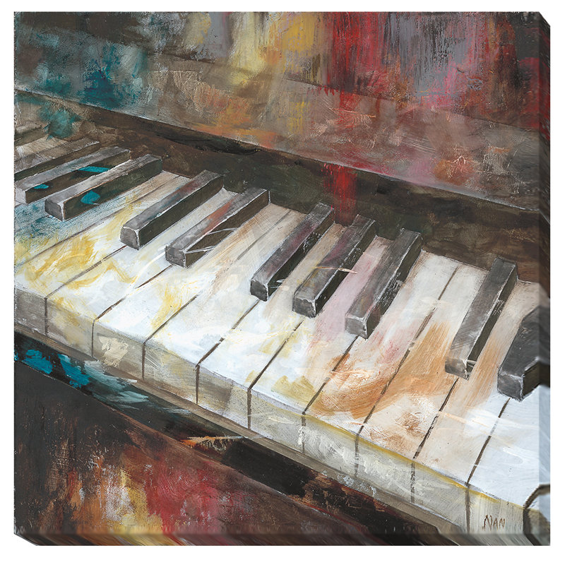 « my piano » par nan, reproduction d’art sur toile tendue