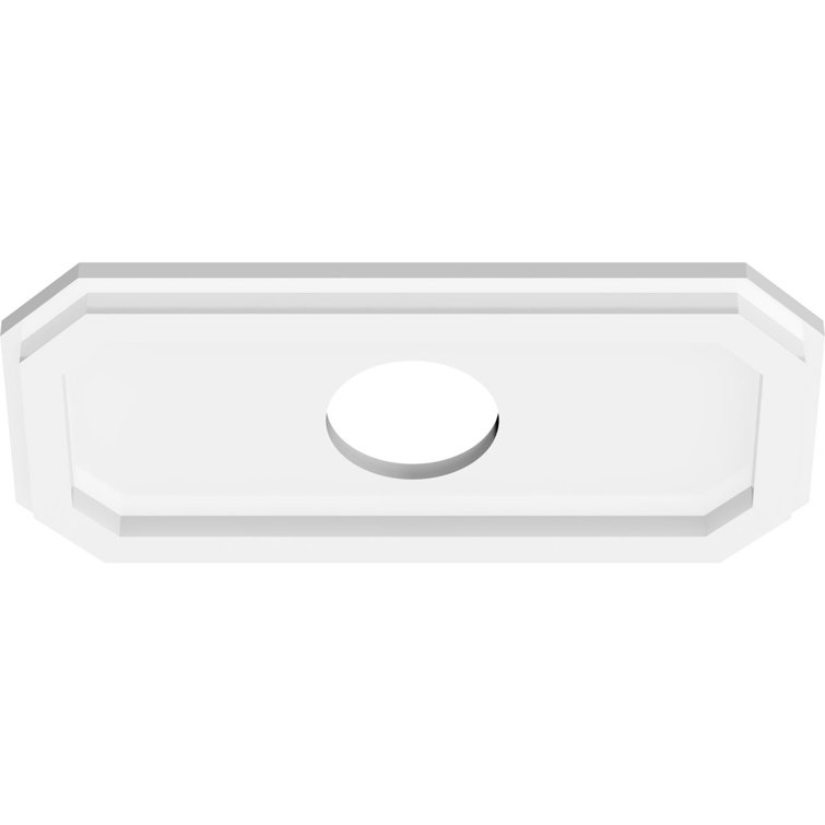 Emerald Architectural Grade PVC Contemporary Ceiling Medallion 3" Inside Diameter