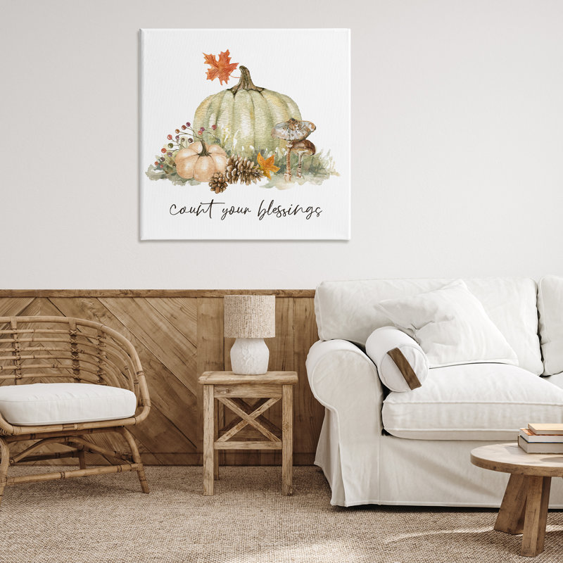 "Count Your Blessings", art mural sur toile par Livi Finn, H 36 po x l 36 po