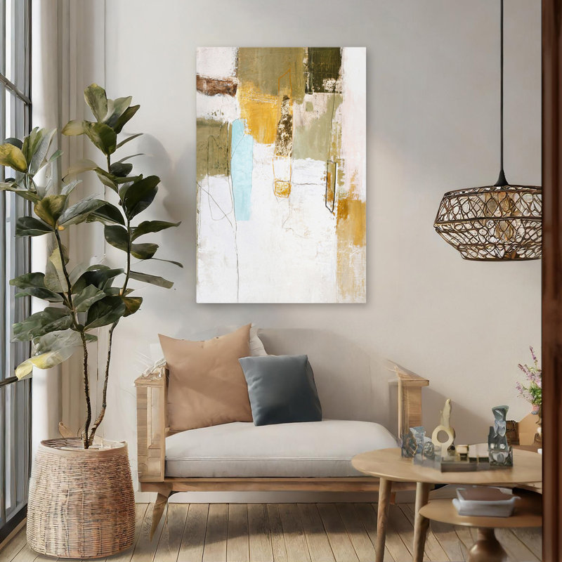 Mingle 3 - Art abstrait, H 48 po x l 32 po