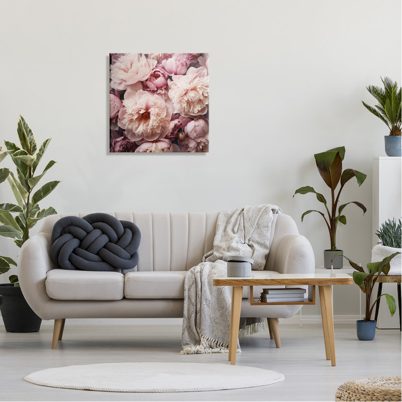 "Winston Porter", art floral mixte sur toile par Riley B, H 24 po x l 24 po x P 1,5 po