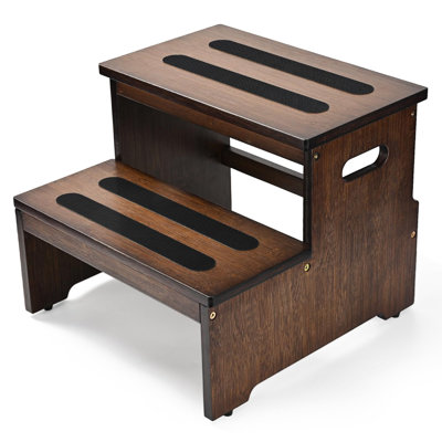 Bamboo 2 Step Stool for Adults