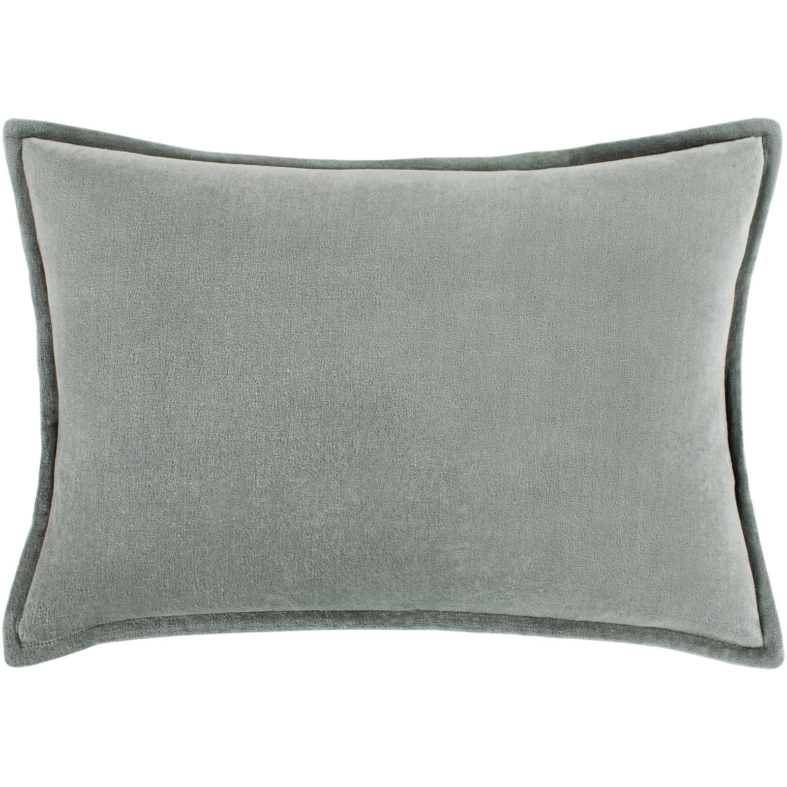 Norwin Cotton Throw Pillow, Down, 13"H x 19"W, Sage