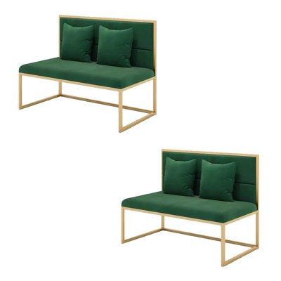 Banc rembourré en mélange de polyester