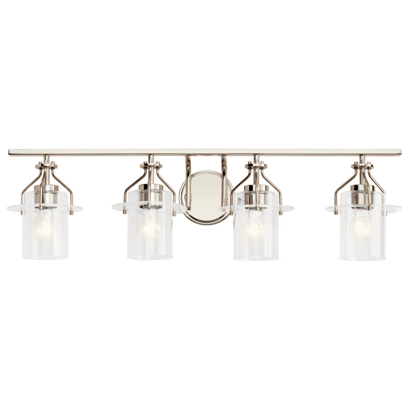 Moncrief 4 - Light Dimmable Vanity Light, Polished Nickel