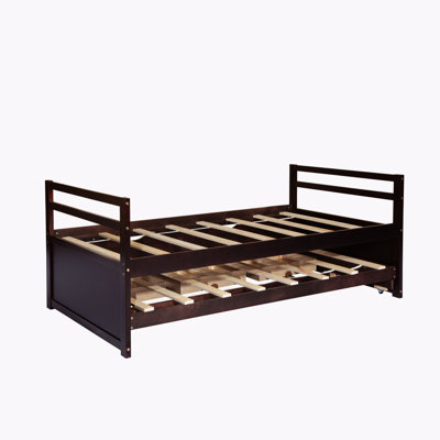 Twin Size Bed with Trundle and Three Storage Drawers by Red Barrel Studio