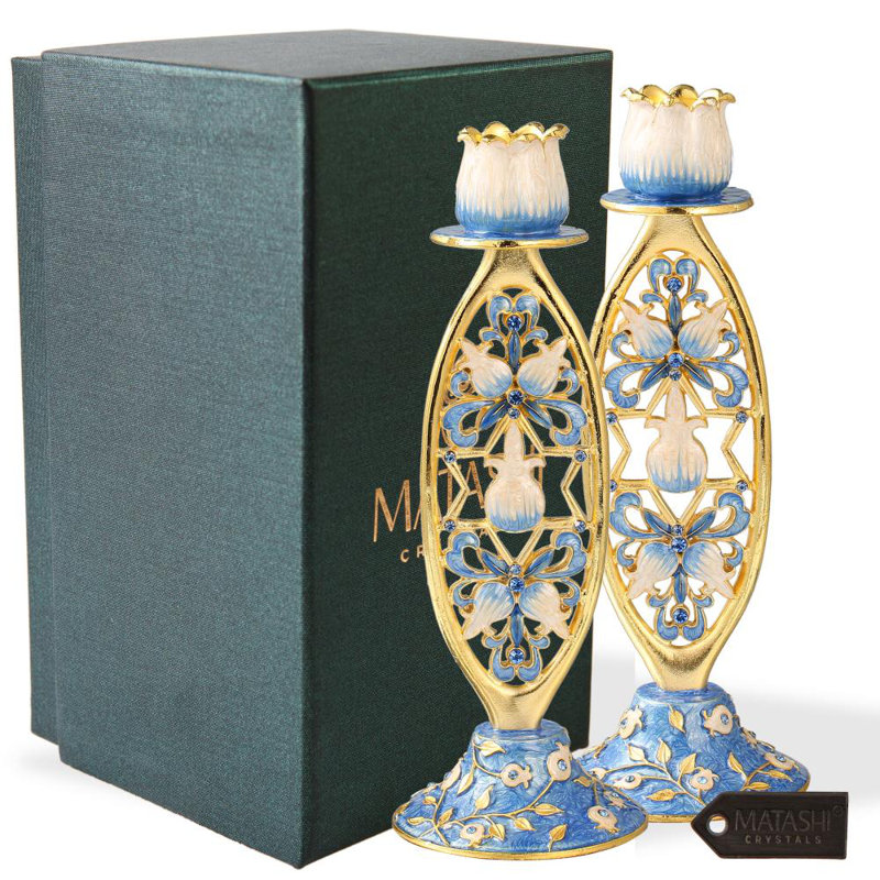 5.75'' H Metal Tabletop Candlestick