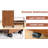 Gosser Home File Cabinet with Wheels - 3-Drawer Mobile Vertical Storage-559960698
