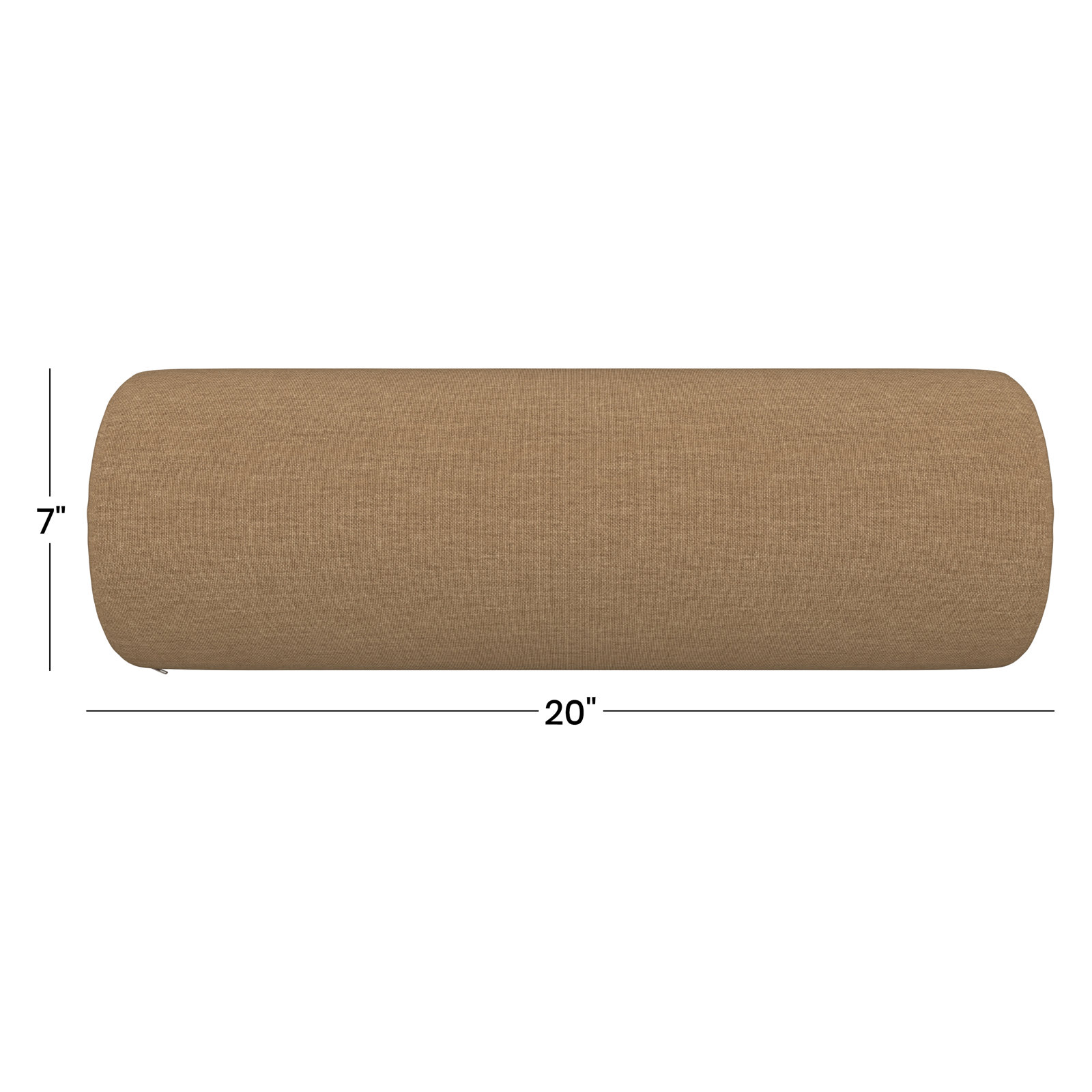 Amala Sunbrella® Throw Pillow, Canvas Heather Beige