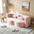 Modern Floor Sofa with 2 Pillows-1601972716-1601972627