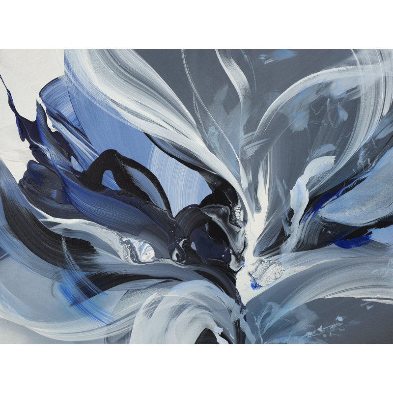 Yugen Print by Novi Lim, Black Framed Canvas, 25" H x 33" W