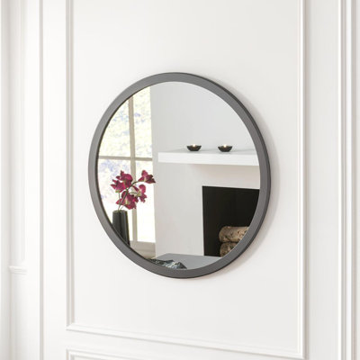 Tabatha Wood Flat Wall Mirror