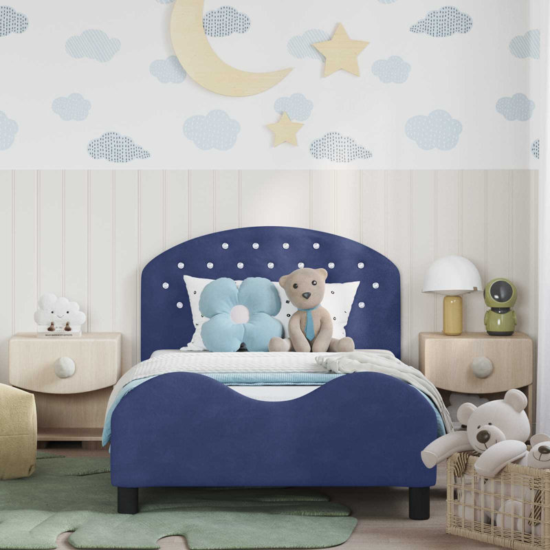 Bed Frame, European Single (90 x 200 cm), Police Blue