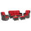 Wicker 5 - Person Patio Conversation Set with Cushions-1190338212