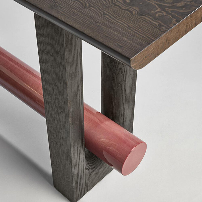 Wabi-Sabi Style Solid Wood Entryway Table