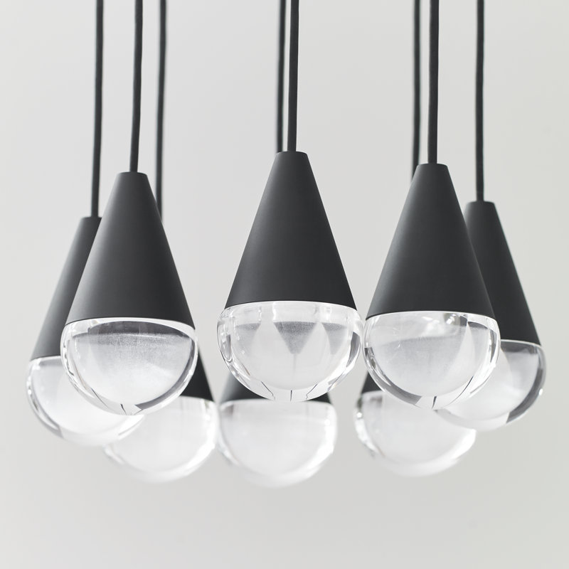 Cupola 8 - Light LED Pendant, Nightshade Black