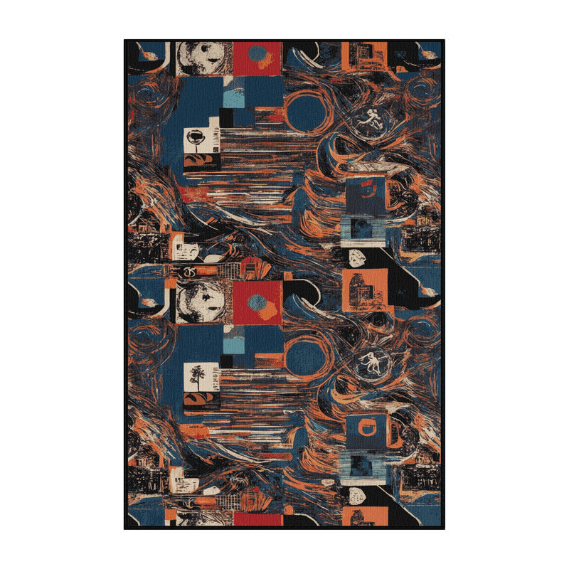  Tapis de musique lavable, Rectangle de 5 pi x 8 pi