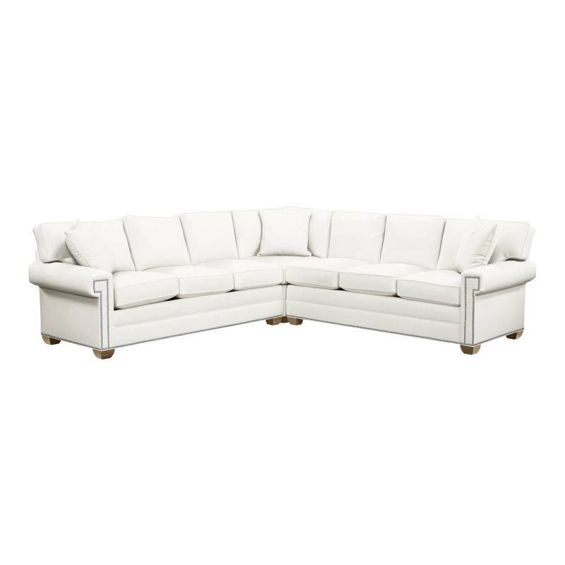Davidson Upholstered L-Shaped Sectional Symmetrical, Bennett Carolina, Hampton, Yes