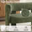 Upholstered Barrel Backrest Loveseat Sofa-734679138