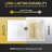 Ruth Series 22 In. Rectangular Ceramic Vessel Sink Basin In Glossy White With Curved Edge For Countertop Bathroom Vanity