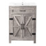 Tablette en U de meuble-lavabo 24 po avec lavabo en céramique