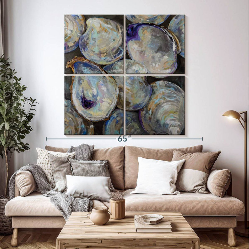 Brampt Lost Oyster, 50" H x 50" W