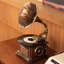Gramophone rétro or avec connectivité Bluetooth