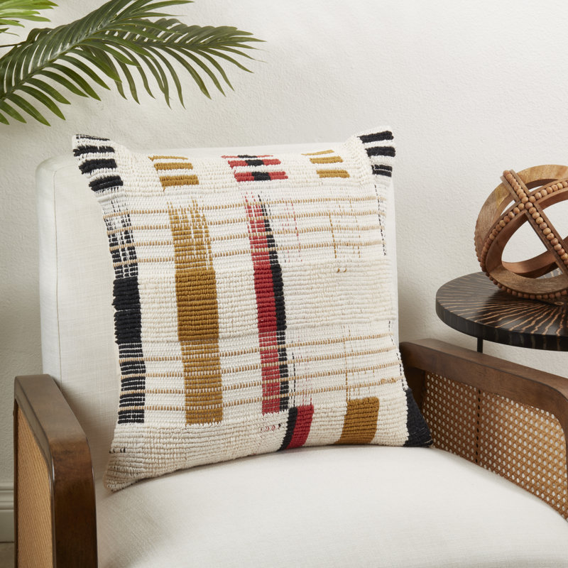 Modern Mosaic Geometric Cotton Throw Pillow Cover