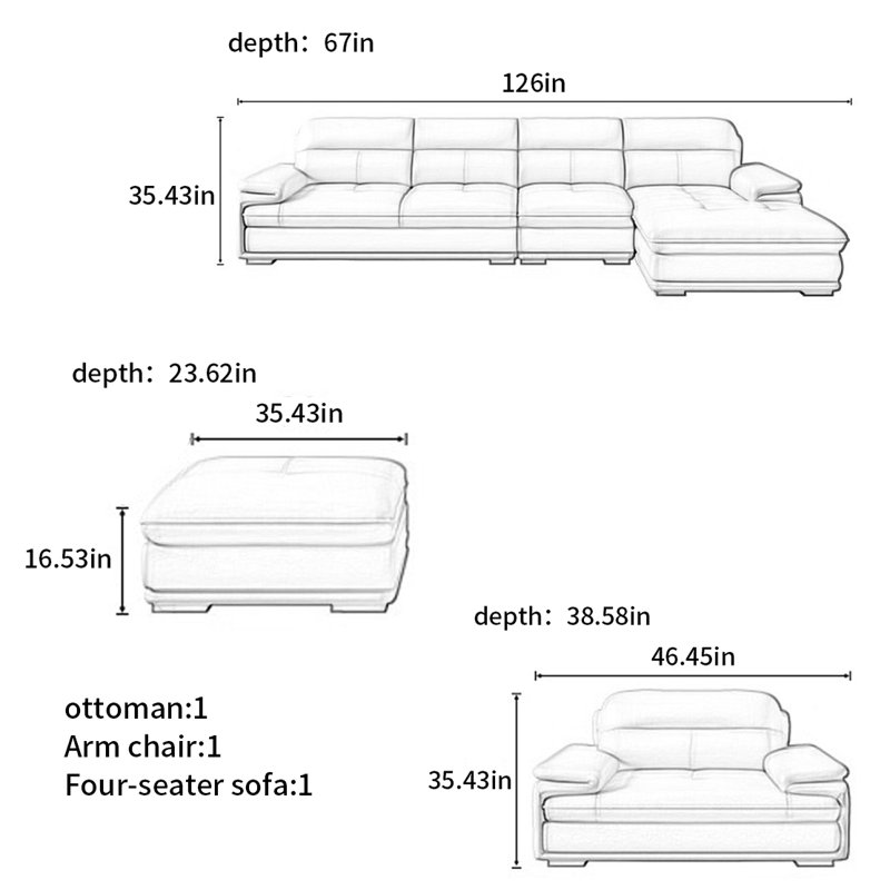 American-style simple modern sofa