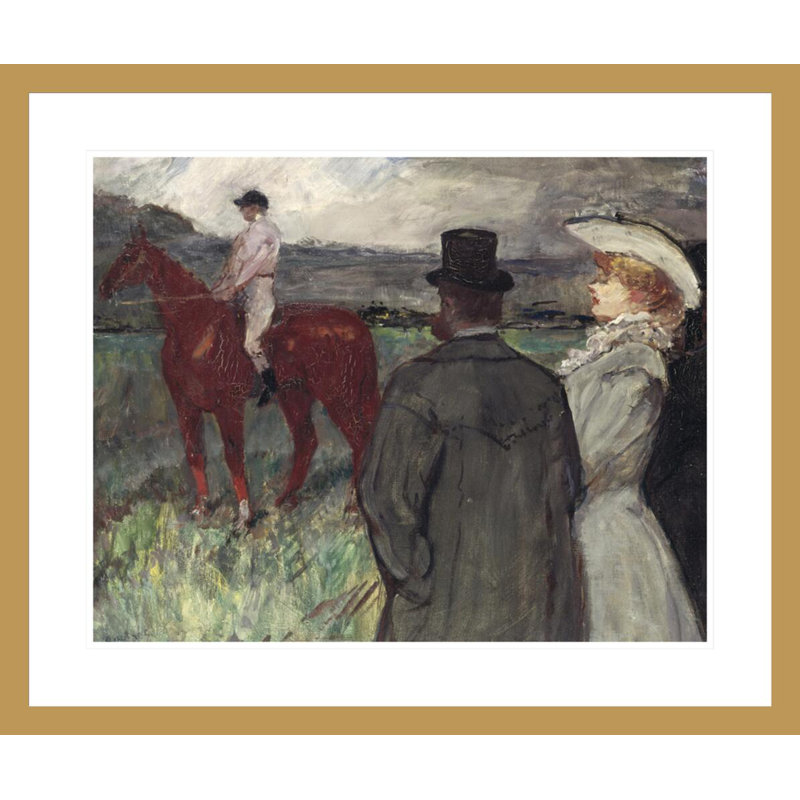 «At the Racec Course» par Henri de Toulouse-Lautrec, impression giclée encadrée, H 23,5 po x l 28,01 po