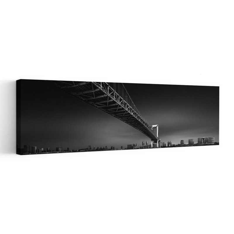 Tokyo Bridge Night by Yoshihiko Wada - Wrapped Canvas Panoramic Print, 50.8 cm H x 152.4 cm W