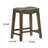 Miel 26 Inch Counter Height Stool, Gray Faux Leather Seat, Brown Solid Wood-412152036-412151832-412151834