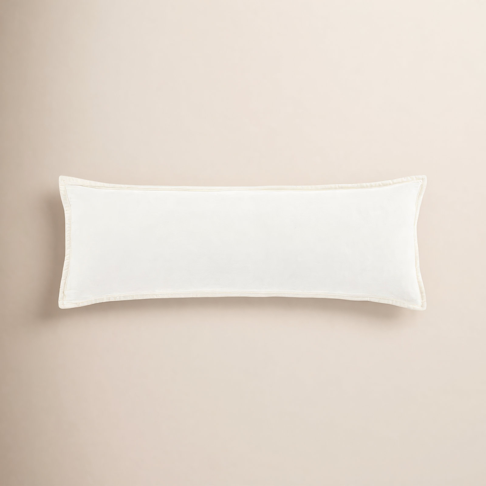 Stella 42" x 14" Throw Pillow, Cream
