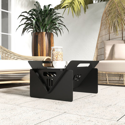 31 foyer portatif, pique-nique, foyer, table basse, poêle à bois, assemblage rapide, noir pour la terrasse,