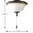 11'' 2 - Light Antique Bronze Bowl Ceiling Fan Light Kit