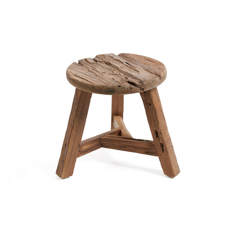 Jalapa Solid Wood Accent Stool
