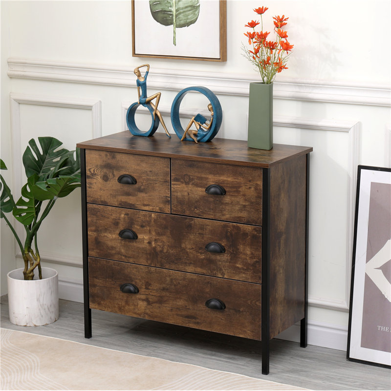 Algiers 79cm W 4 - Drawer Chest of Drawers