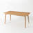 63" Solid Oak Wood Dining Table-1933005123