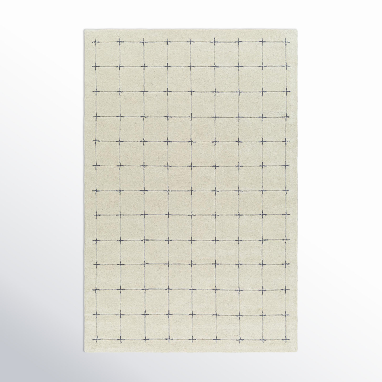 Mallory Gray Hand Tufted Area Rug, Rectangle 8' x 10'