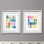 " Colour Melt I-Framed 2 Piece Set - Black " 2 - Pieces