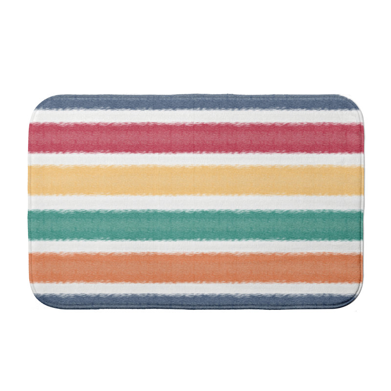 Tapis pour salle de bain Lemaire, Bleu marine, l 34 po x L 21 po