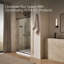 Revel 47.63" x 76" Double Sliding Shower Door with CleanCoat® Technology-331144575
