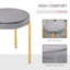 Ensemble de 4 tabourets ronds gris