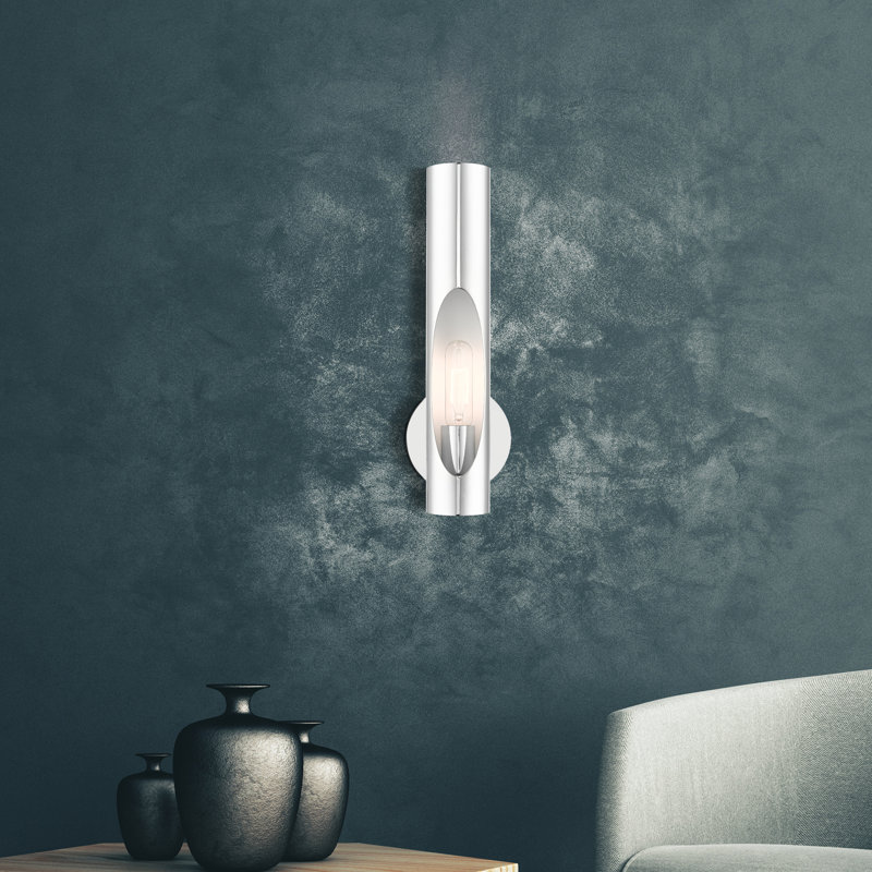 Applique murale articulée à 1 lumière Azria, Chrome poli