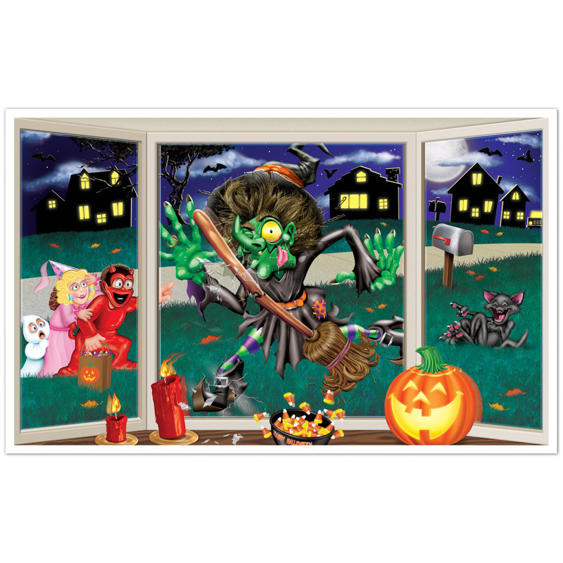 Vue d'Halloween de la sorcière