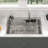 33" L x 22" W Drop-In Waterfall Kitchen Sink Single Bowl 304 Stainless Steel Workstation with Waterfall Faucet Combo and Cup Sprayer-98168941