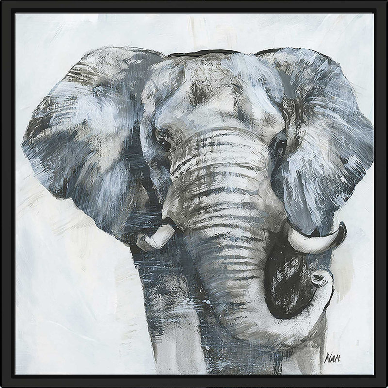 Masai Moment (Square) par Nan Print, Cadre flottant noir, H 21,5 po x l 21,5 po x P 2 po