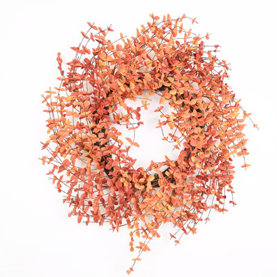 24" Handcrafted Eucalyptus Thanksgiving Wreath